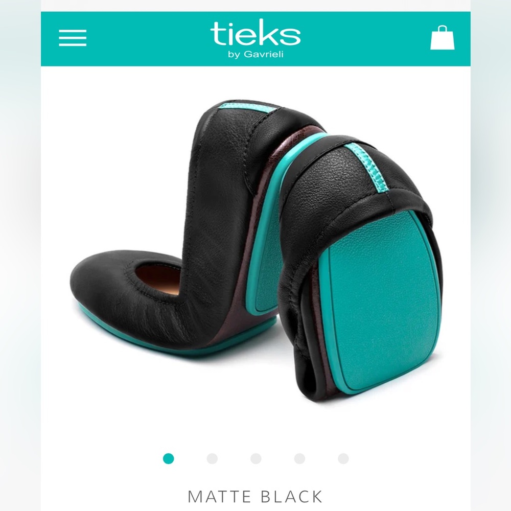 Tieks Matte Black Ballet Flats